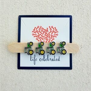 *Green Tractor Charm* KEEP COLLECTIVE Retired $12 each